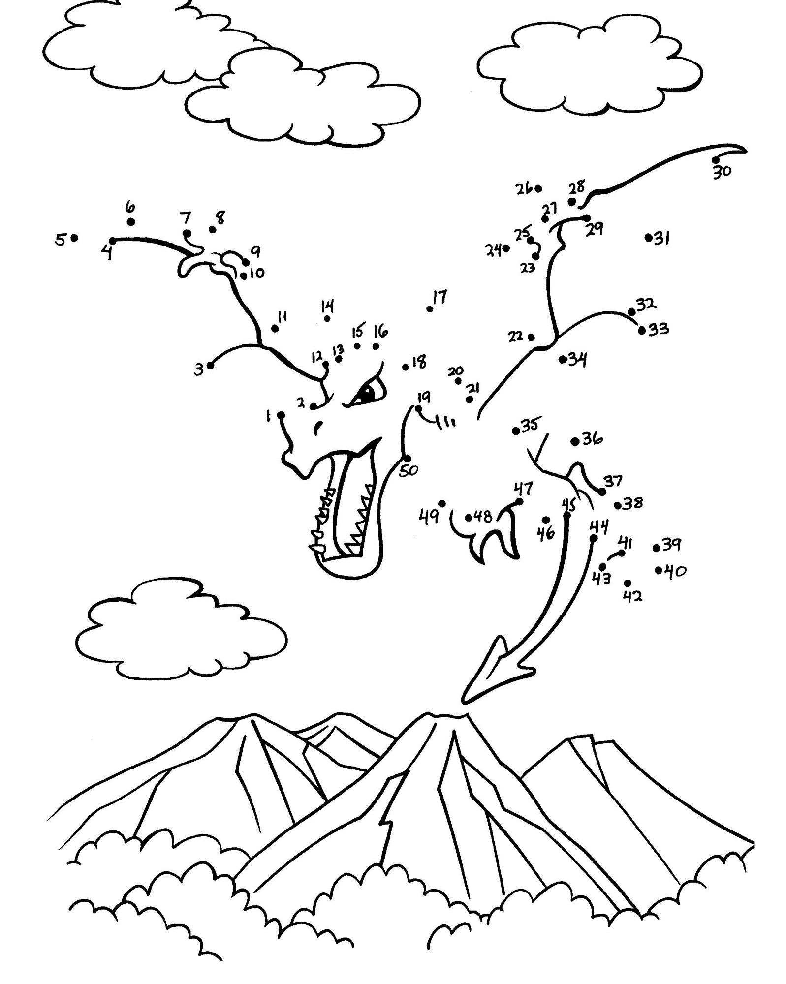 Dot To Dots Worksheets For Kindergarten Activity Shelter