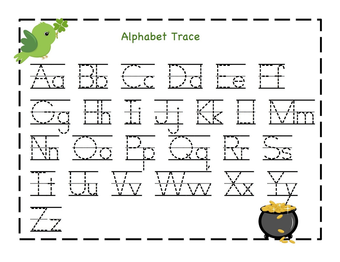 Kindergarten Alphabet Worksheets Printable Activity Shelter