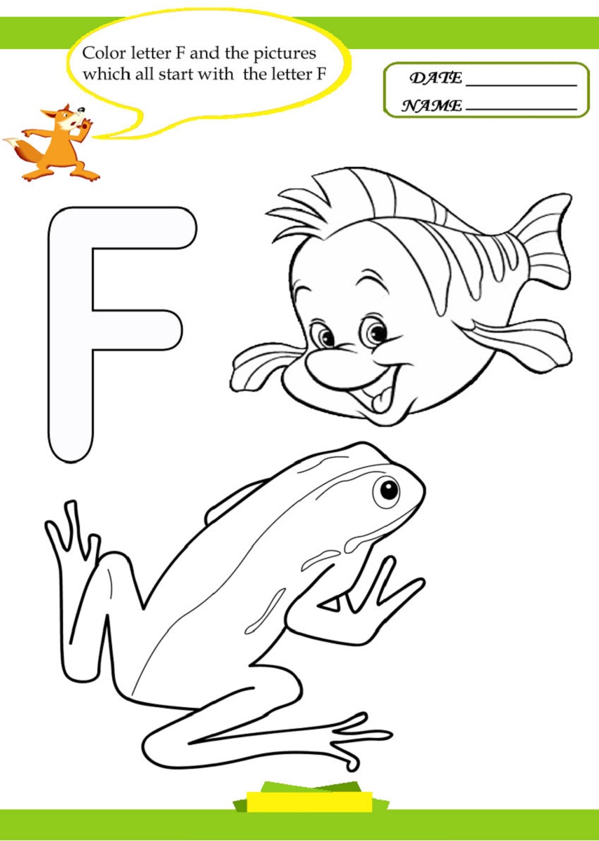 Free Printable Letter F Worksheets For Kindergarten Printable Word Searches
