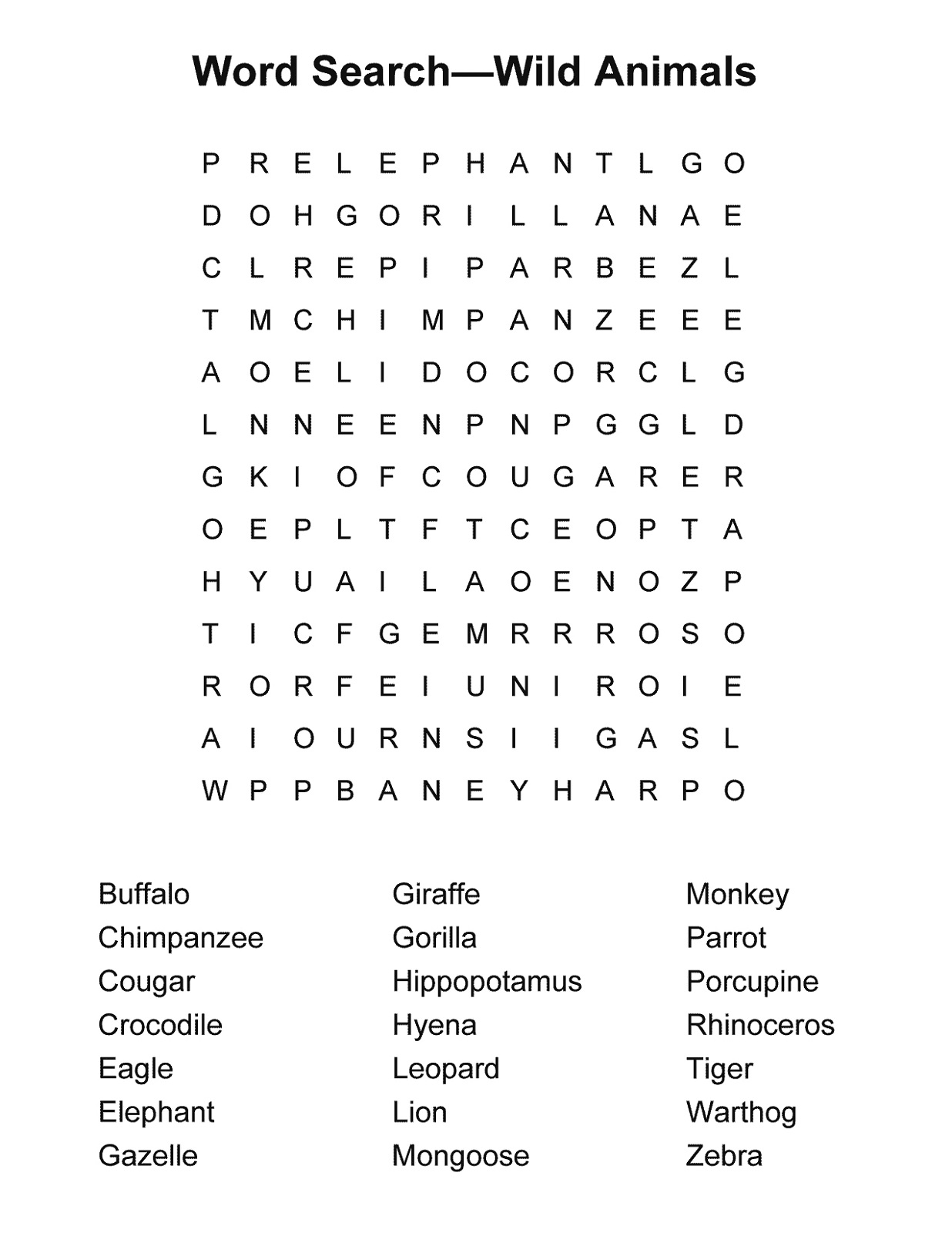 10 free printable word search puzzles free printable word searches