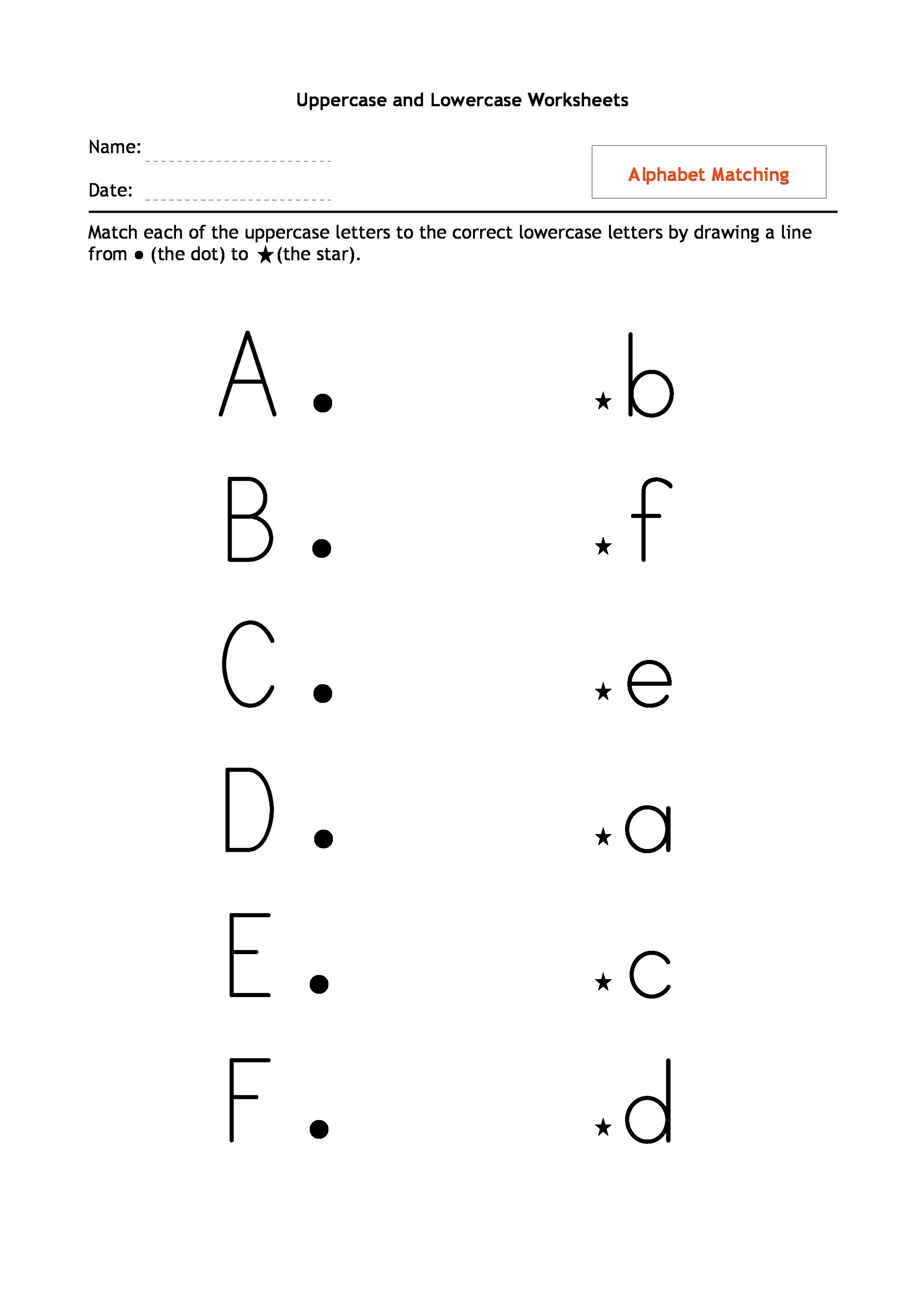 Printable Uppercase And Lowercase Letters Activity Shelter