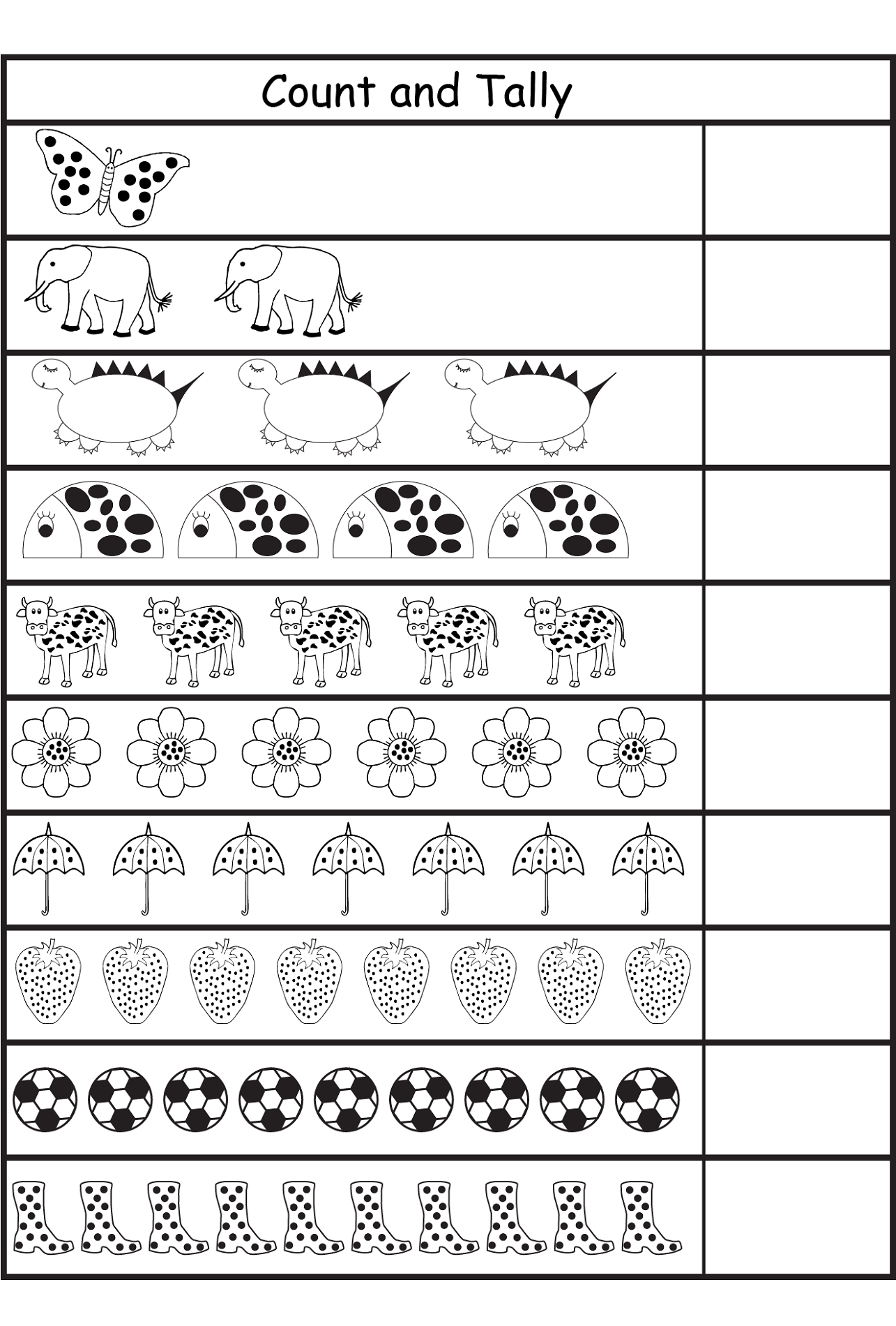 Tally Chart Worksheets For Kids Activity Shelter Tally Charts Worksheet For Kids Coloring