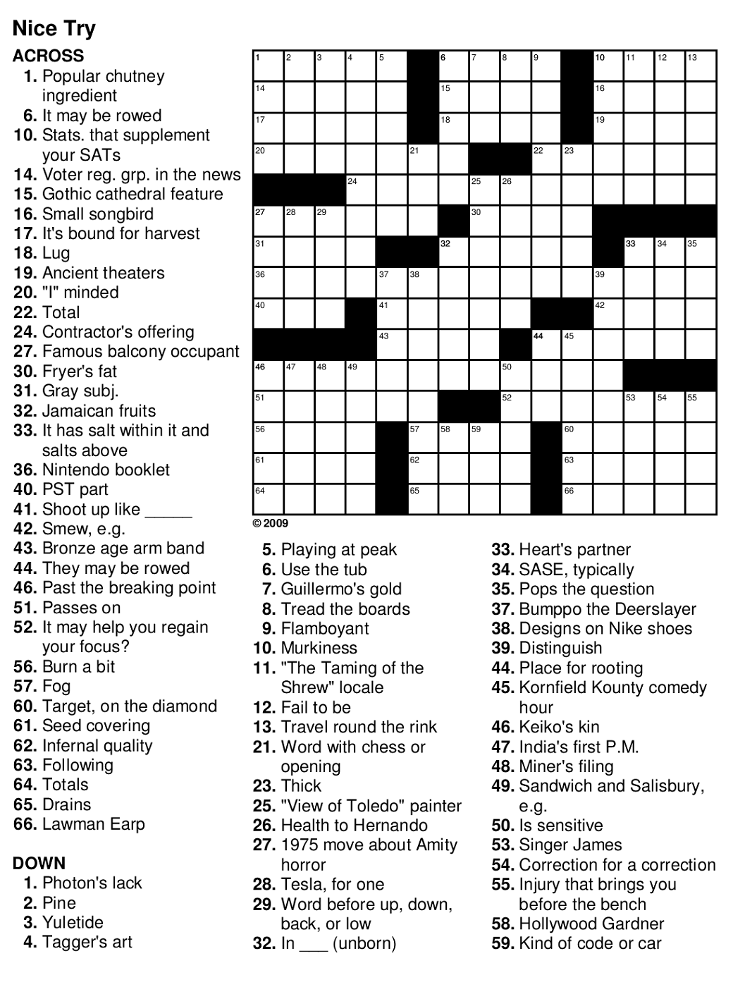 Easy Crossword Puzzles For Adults - Porn Nice Photo