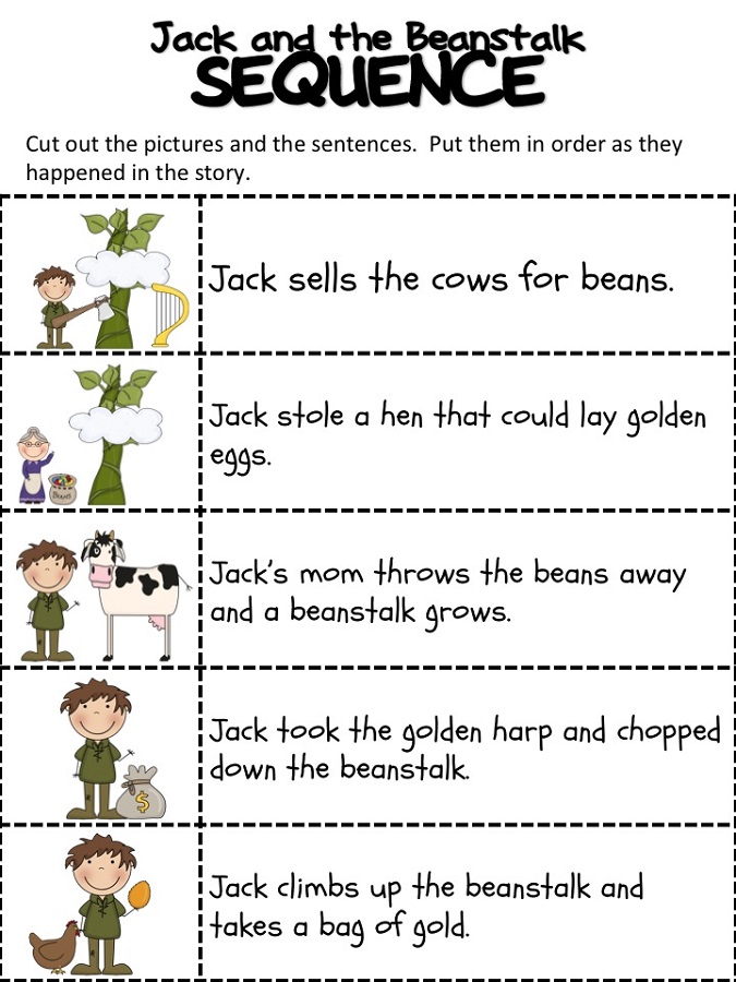 Jack And The Beanstalk Worksheets Activity Shelter