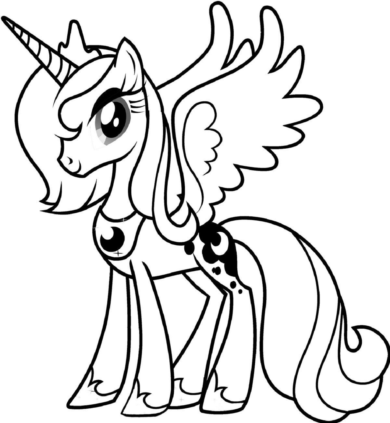 My Little Pony Coloring Pages Printable Activity Shelter