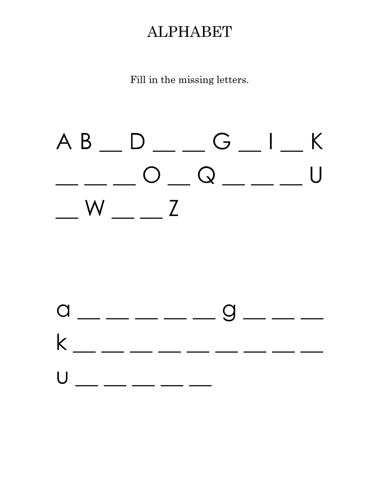 Capital And Small Letter Tracing Worksheet Pdf Free Download