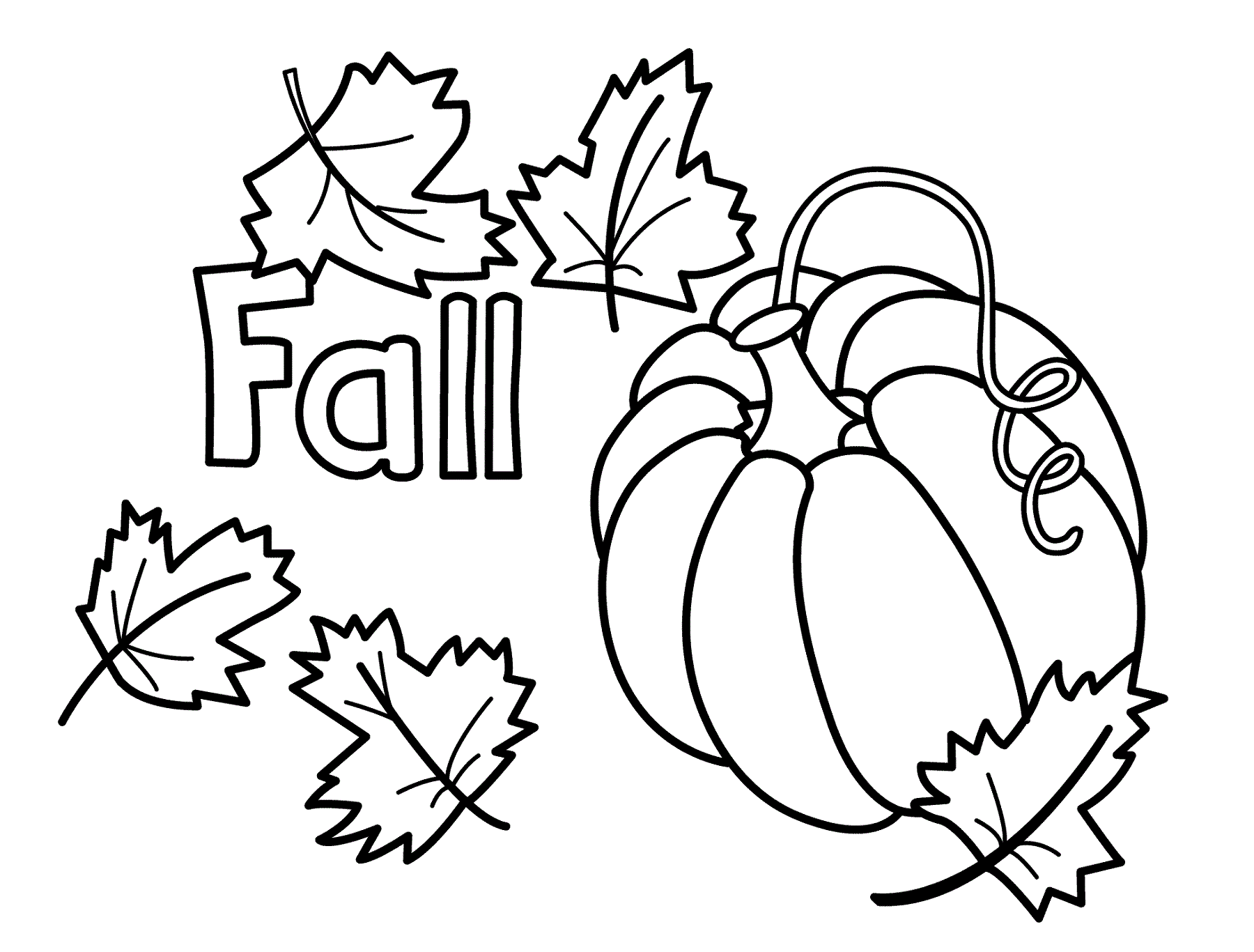 Free Fall Printables Coloring Pages Pdf