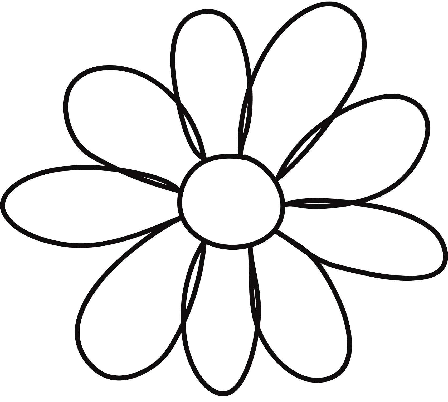 Templates For Coloring Flowers 8