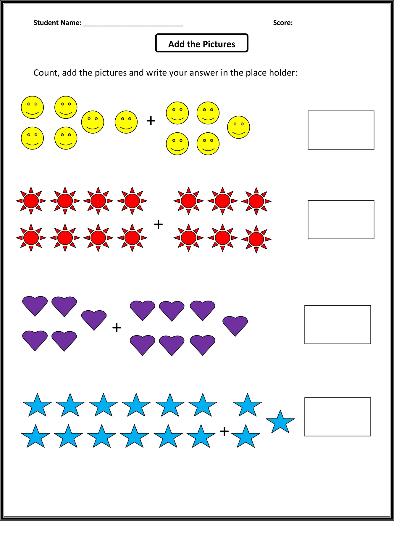numbers and counting worksheets for grade 1 math skills for kids - 1st ...