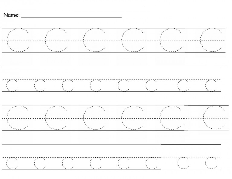 Trace the Letter C Worksheets | Activity Shelter