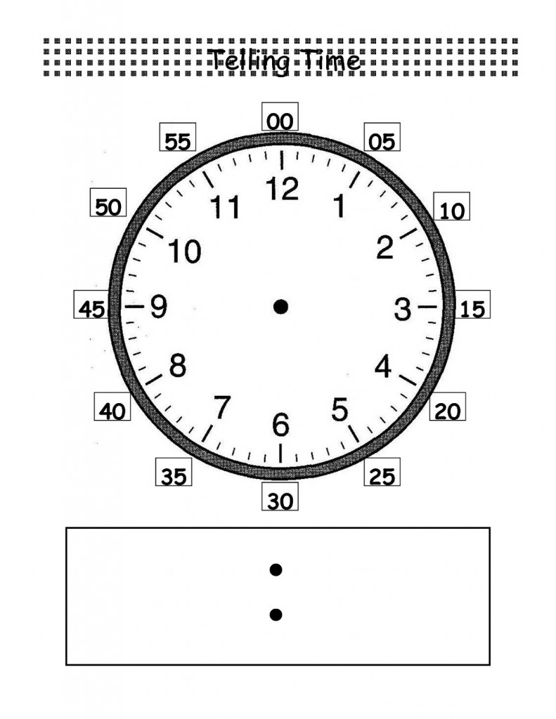 What Time Is It Clock Worksheets