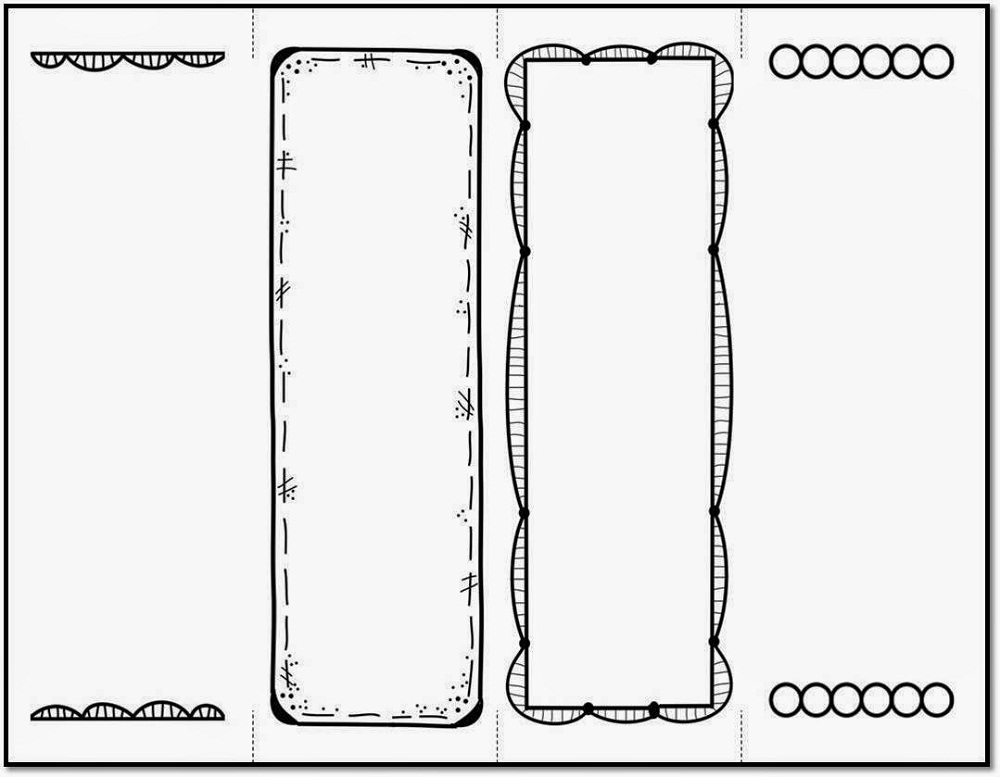 Two Sided Bookmark Template
