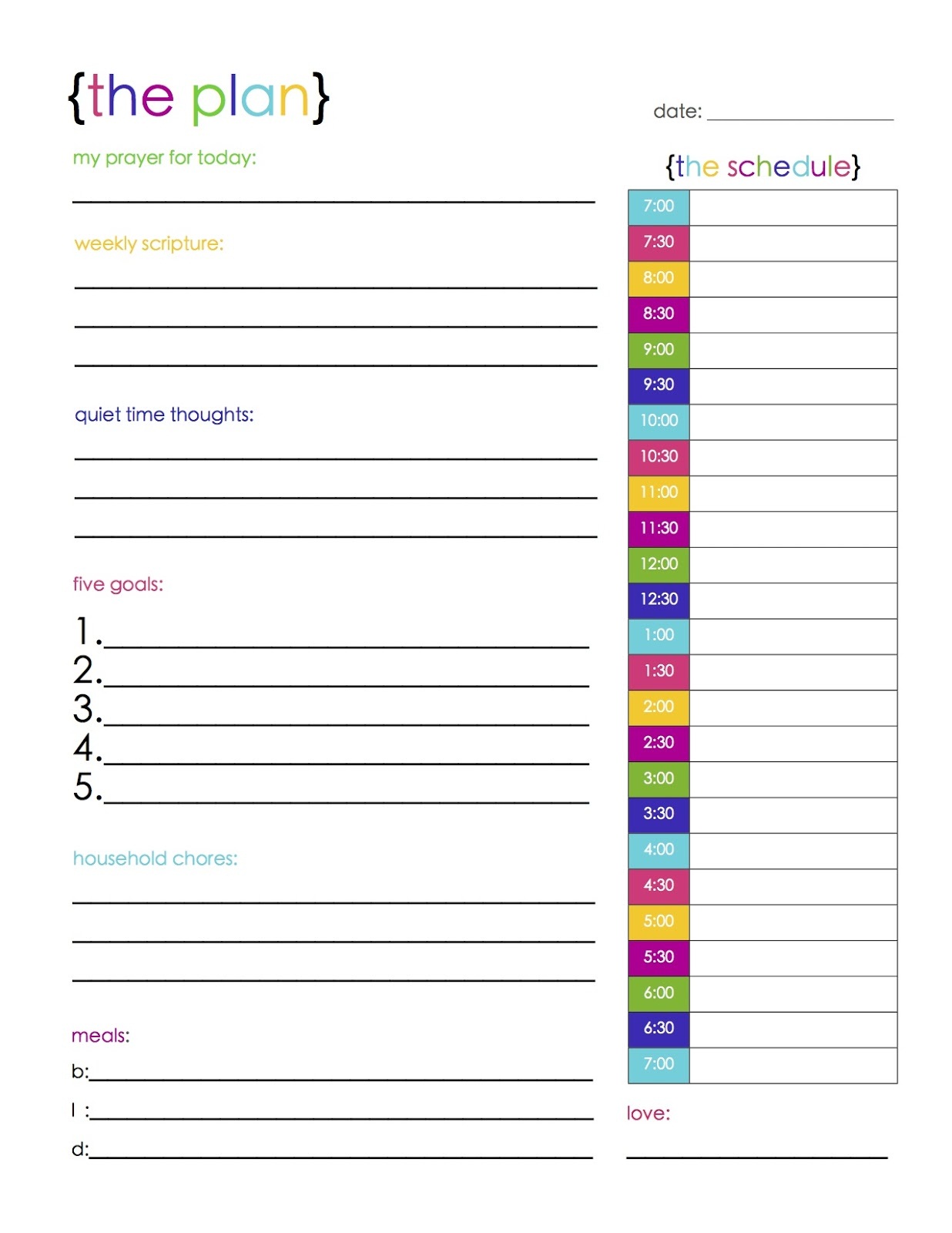 Free Printable Planners And Organizers