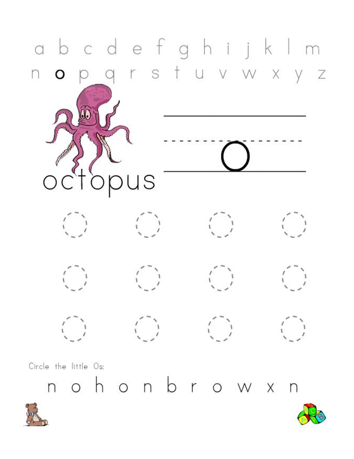 Free Printable Letter O Worksheets Printable Word Searches