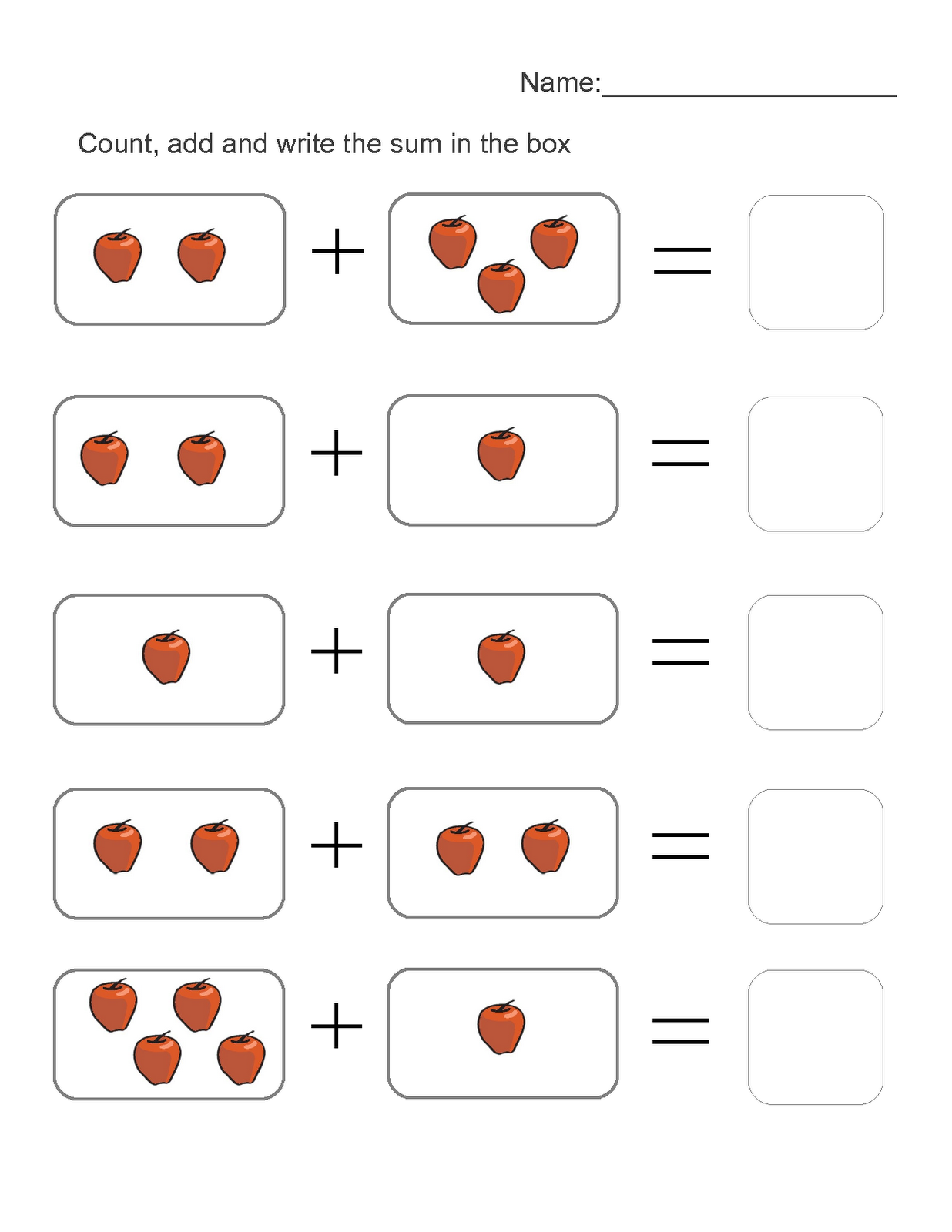 Picture Math Worksheets To Print Activity Shelter