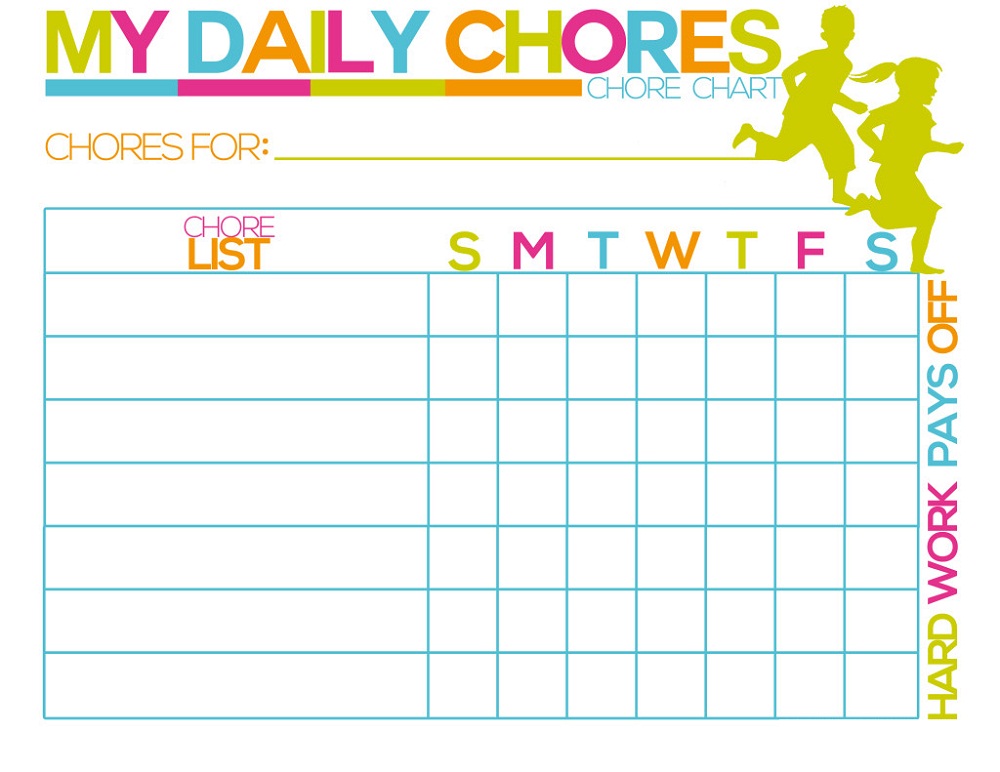 Printable Daily Reward Chart