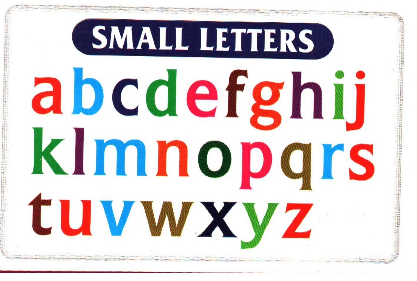 Small Alphabet Letters Printable Activity Shelter