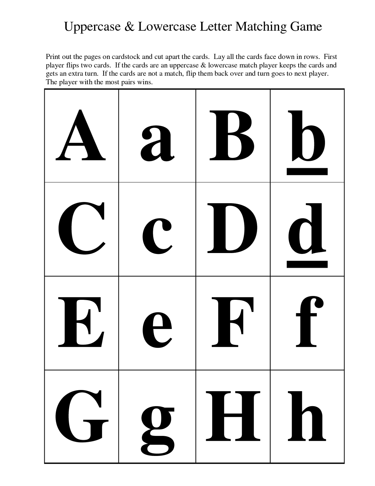 Free Printable Alphabet Letters Upper And Lowercase With Pictures