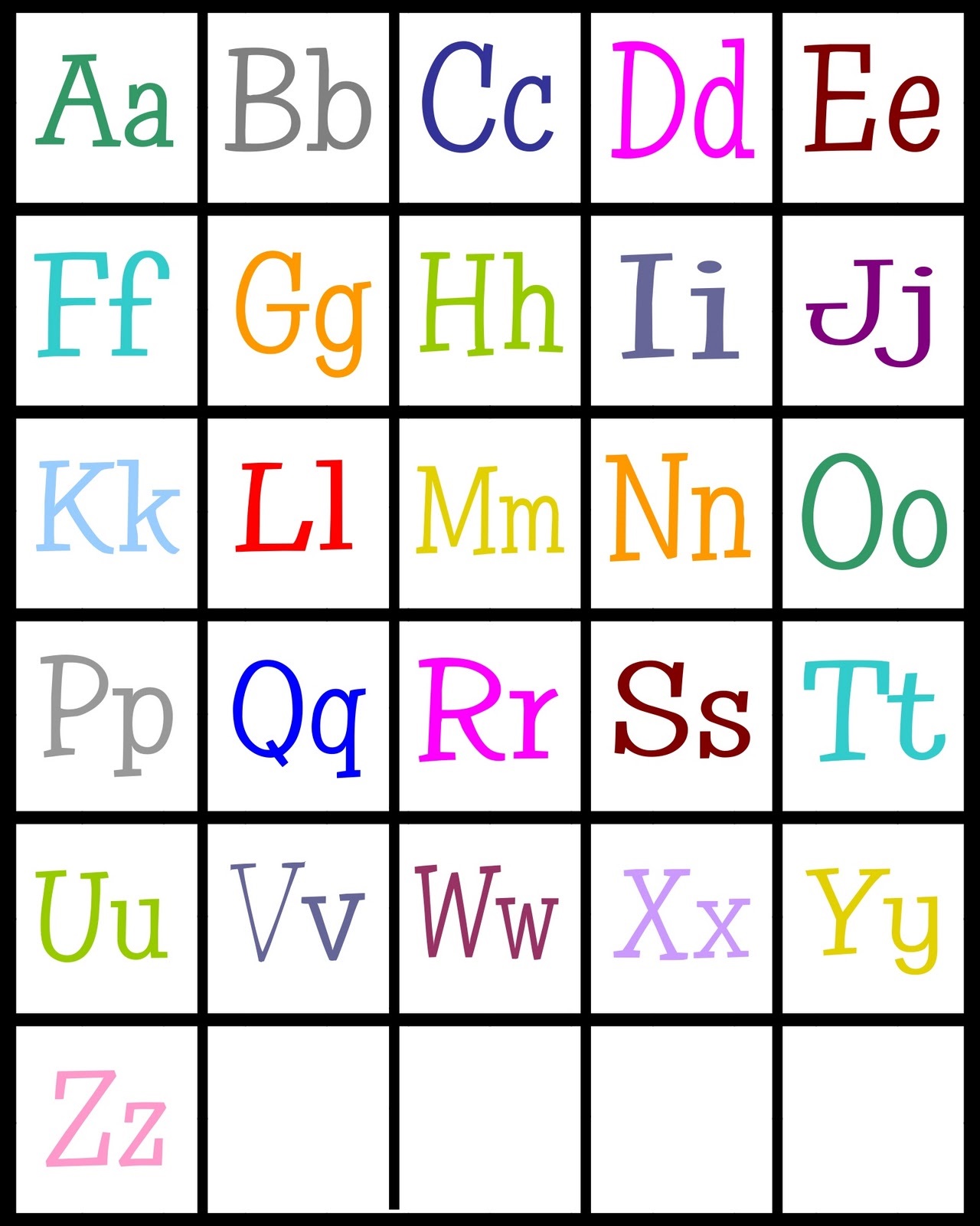 Free Printable Abc Pages