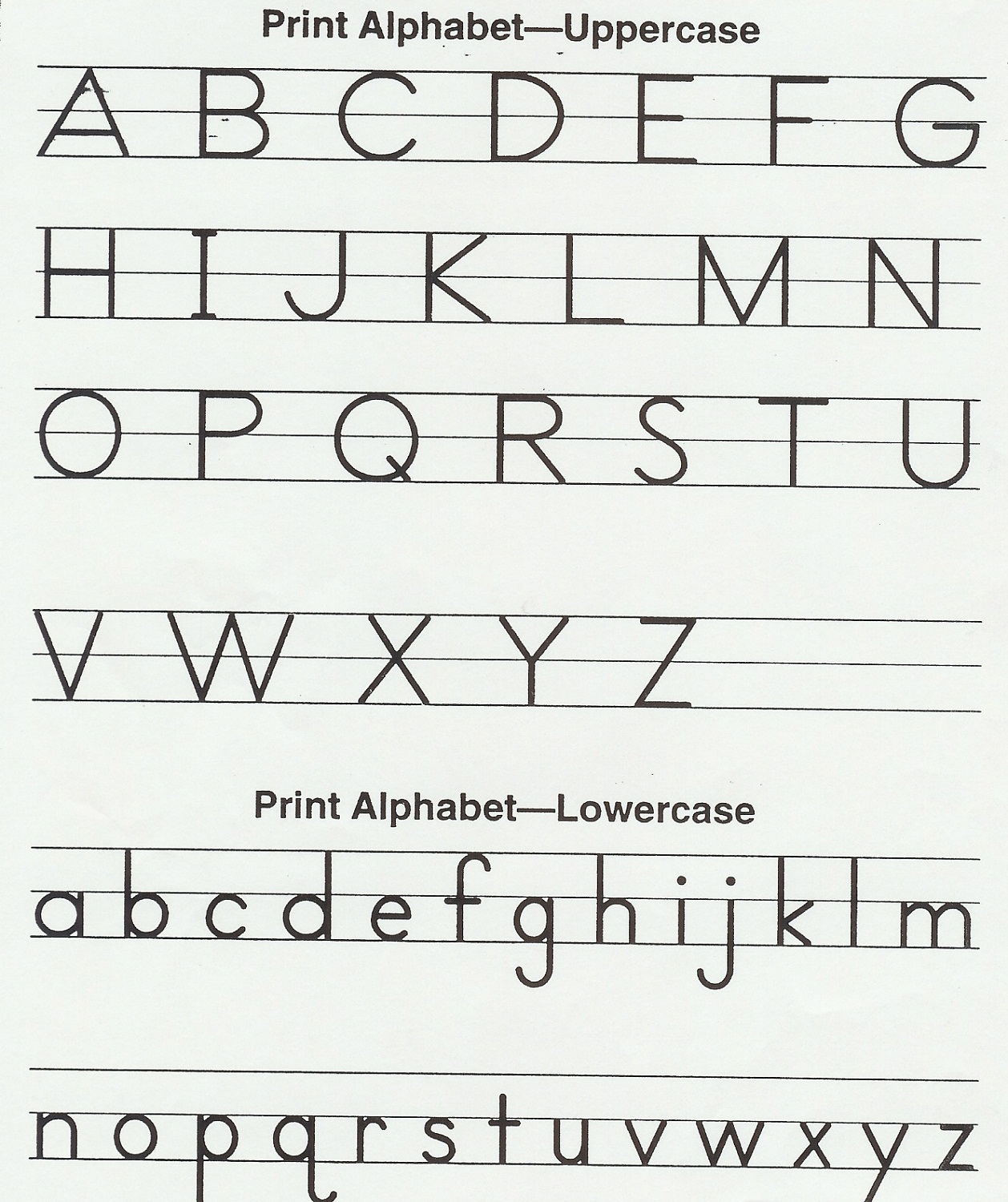 Alphabet Printable For Preschool Activity Shelter