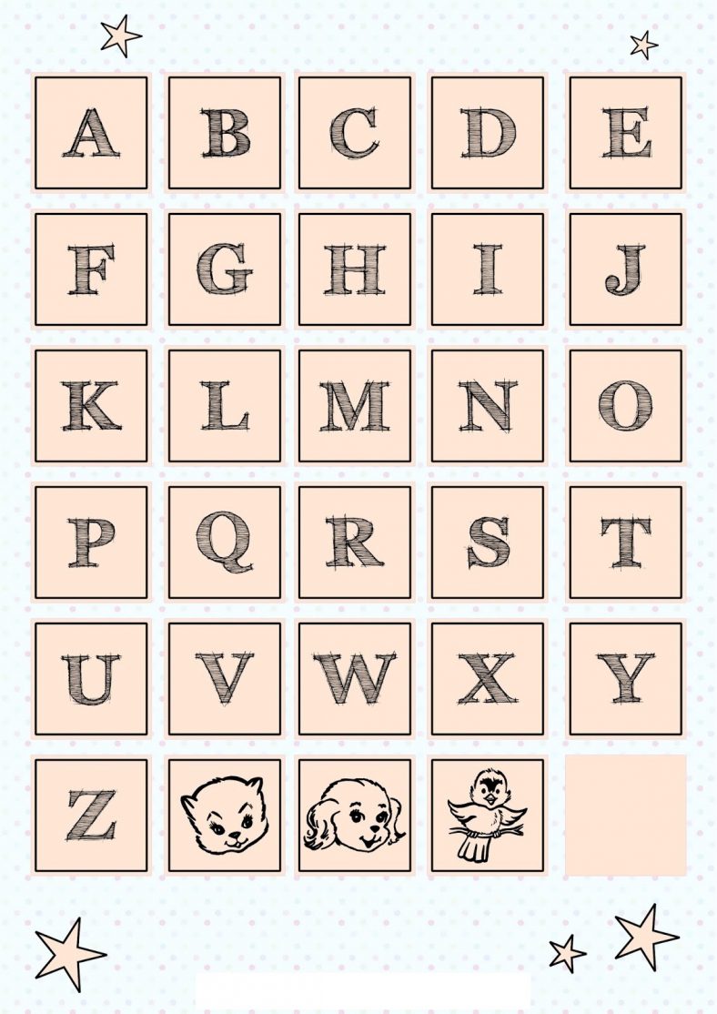 Alphabet Matching Alphabet Printable Activity Pages For Letter Tile 