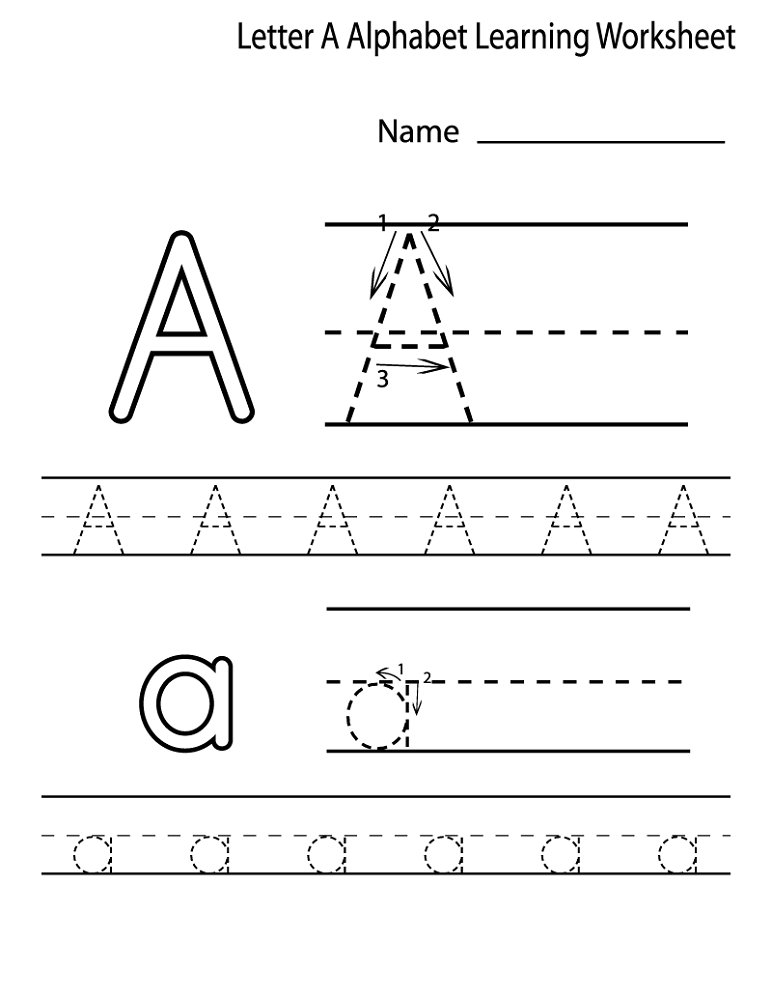 Alphabet Worksheets For Preschoolers Activity Shelter