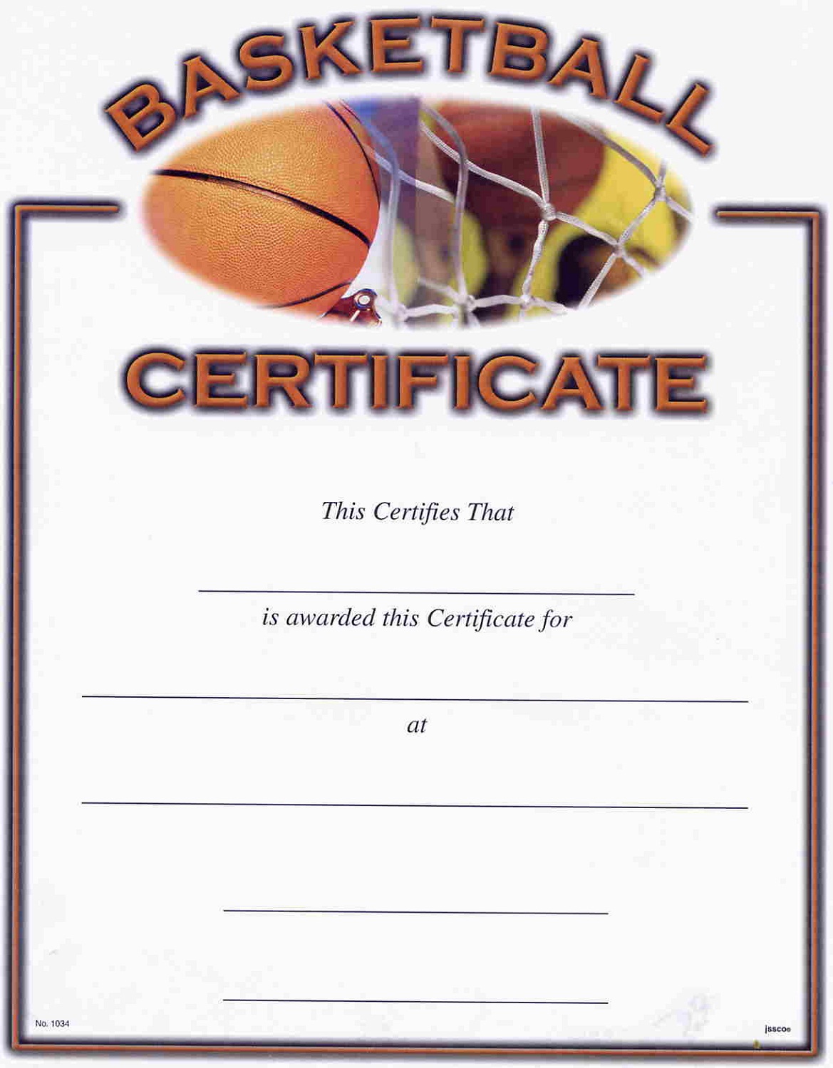 Basketball Certificates Free Printables