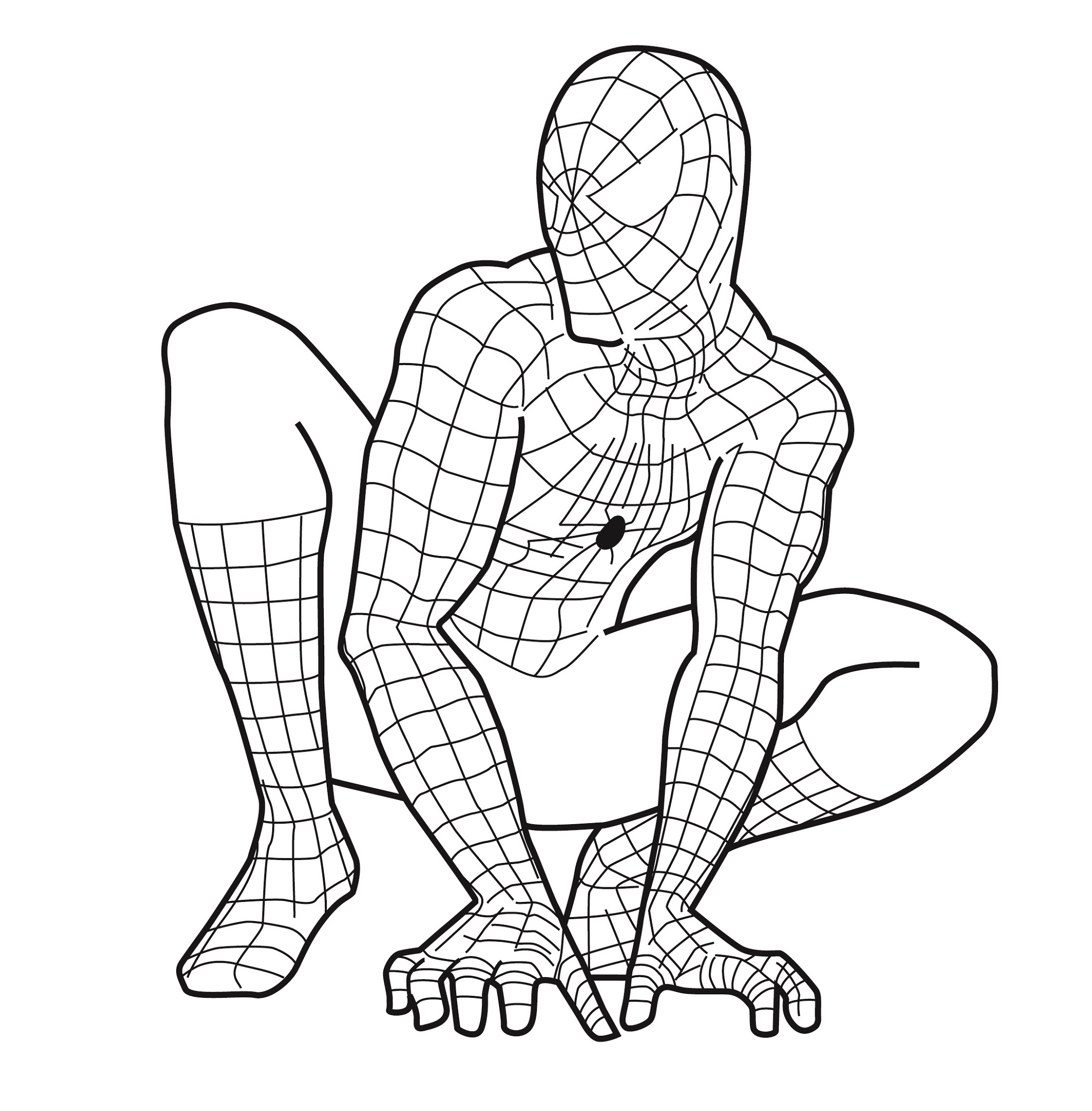 Spiderman Printable Coloring Pages Free