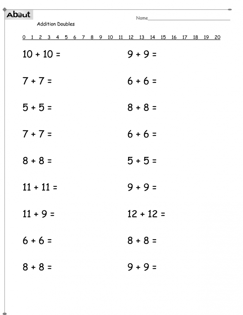 Math Grade 1 Pdf Worksheets