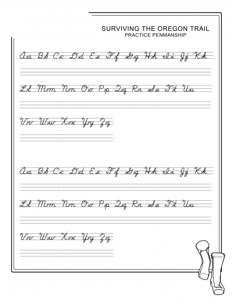 Penmanship Worksheets Printable | Activity Shelter