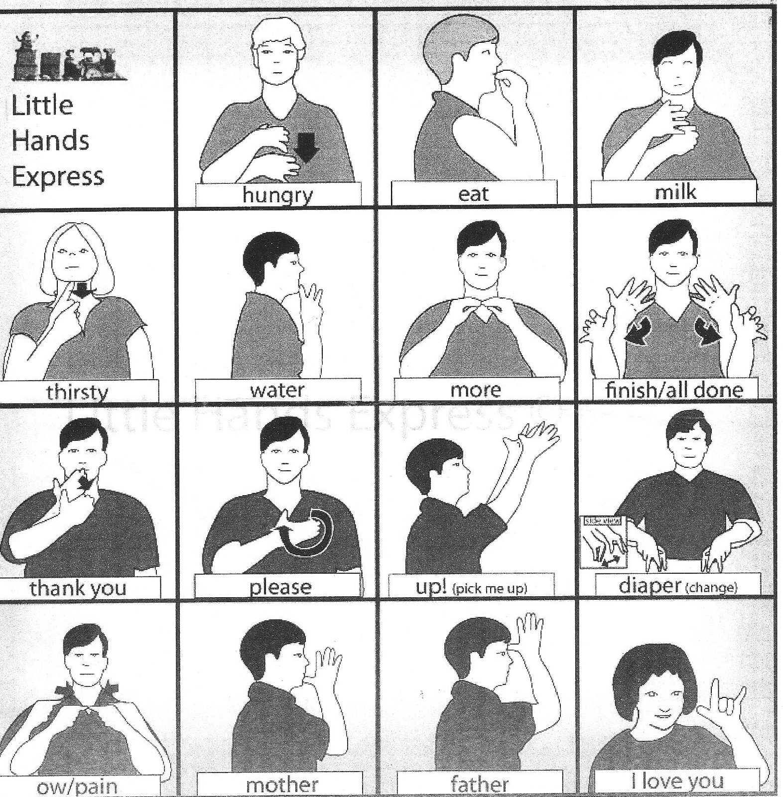Printable Sign Language Charts | Activity Shelter