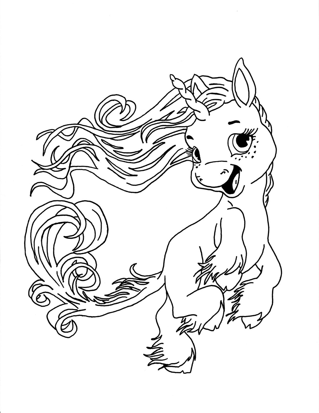 unicorn free printable coloring pages