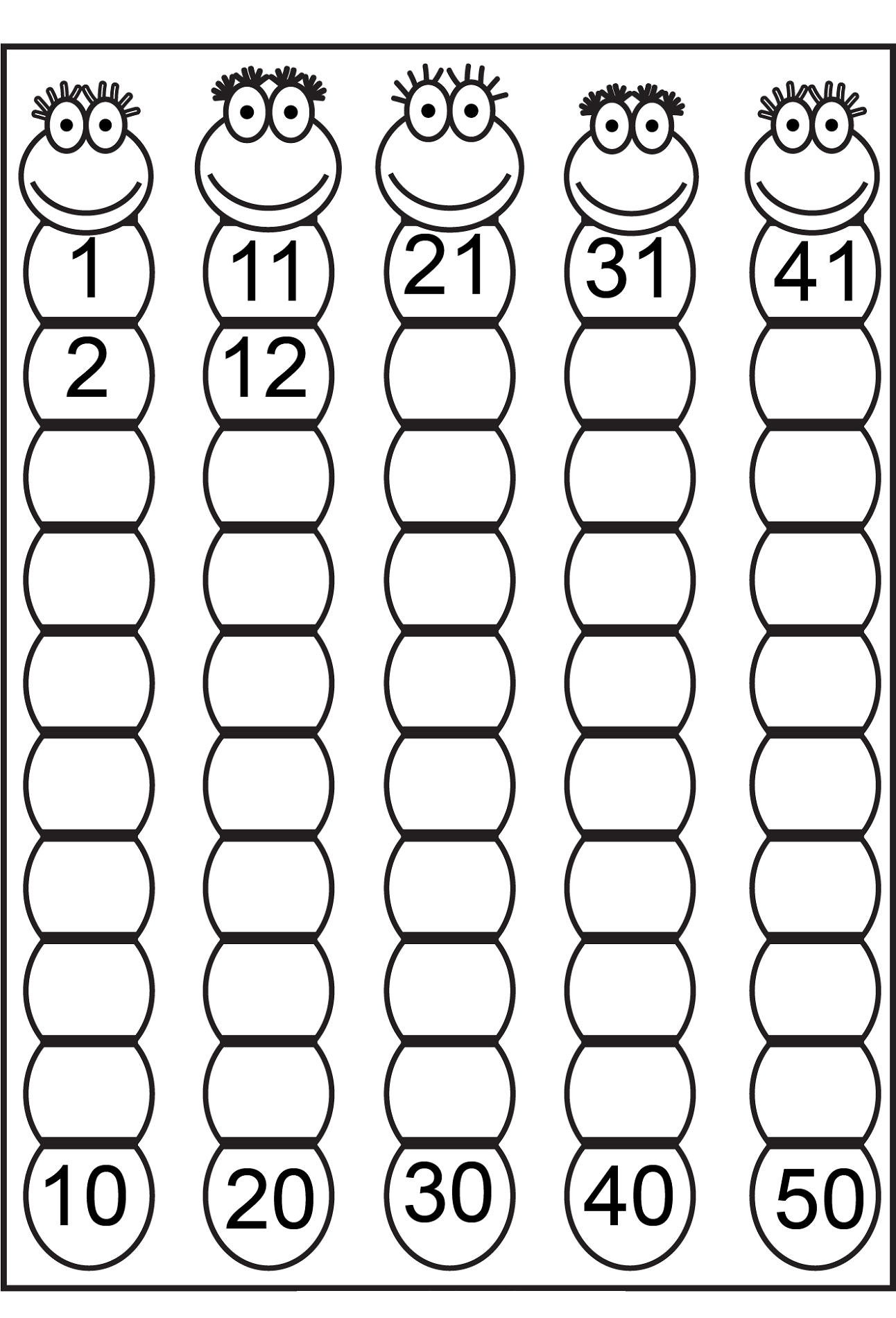 Missing Numbers Numbers 1 50 Worksheets For Kindergarten Pdf Before Number Worksheets 1 20 For