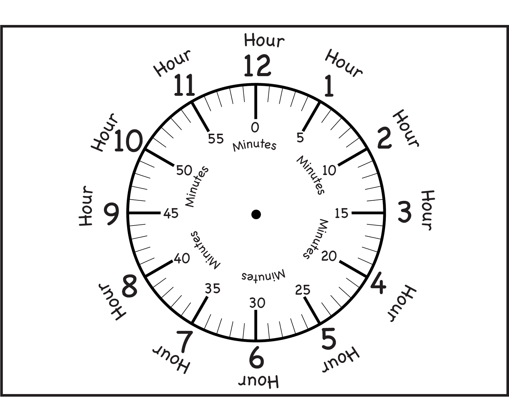 worksheet teaching time clock