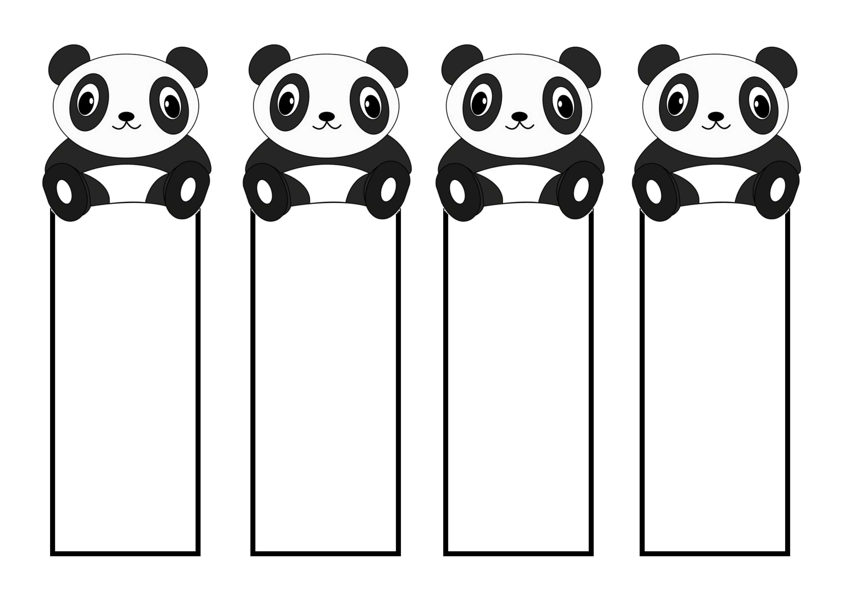 Printable Panda Template