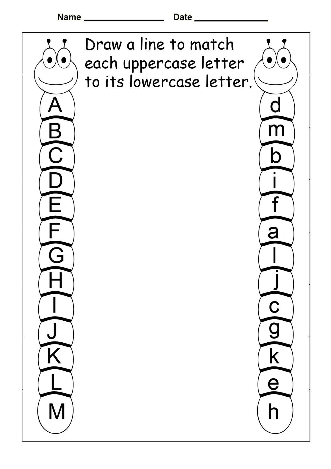 Prek English Worksheet Match Starting Alphabets Lowercase Alphabet Kindergarten Worksheets 