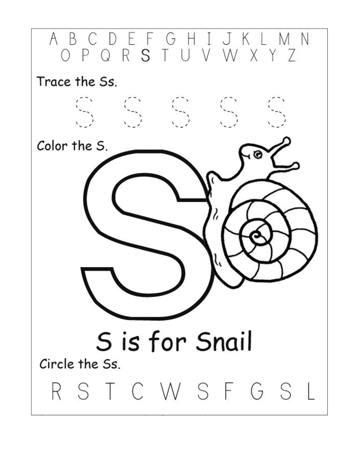 Free ABC Worksheets for Pre K