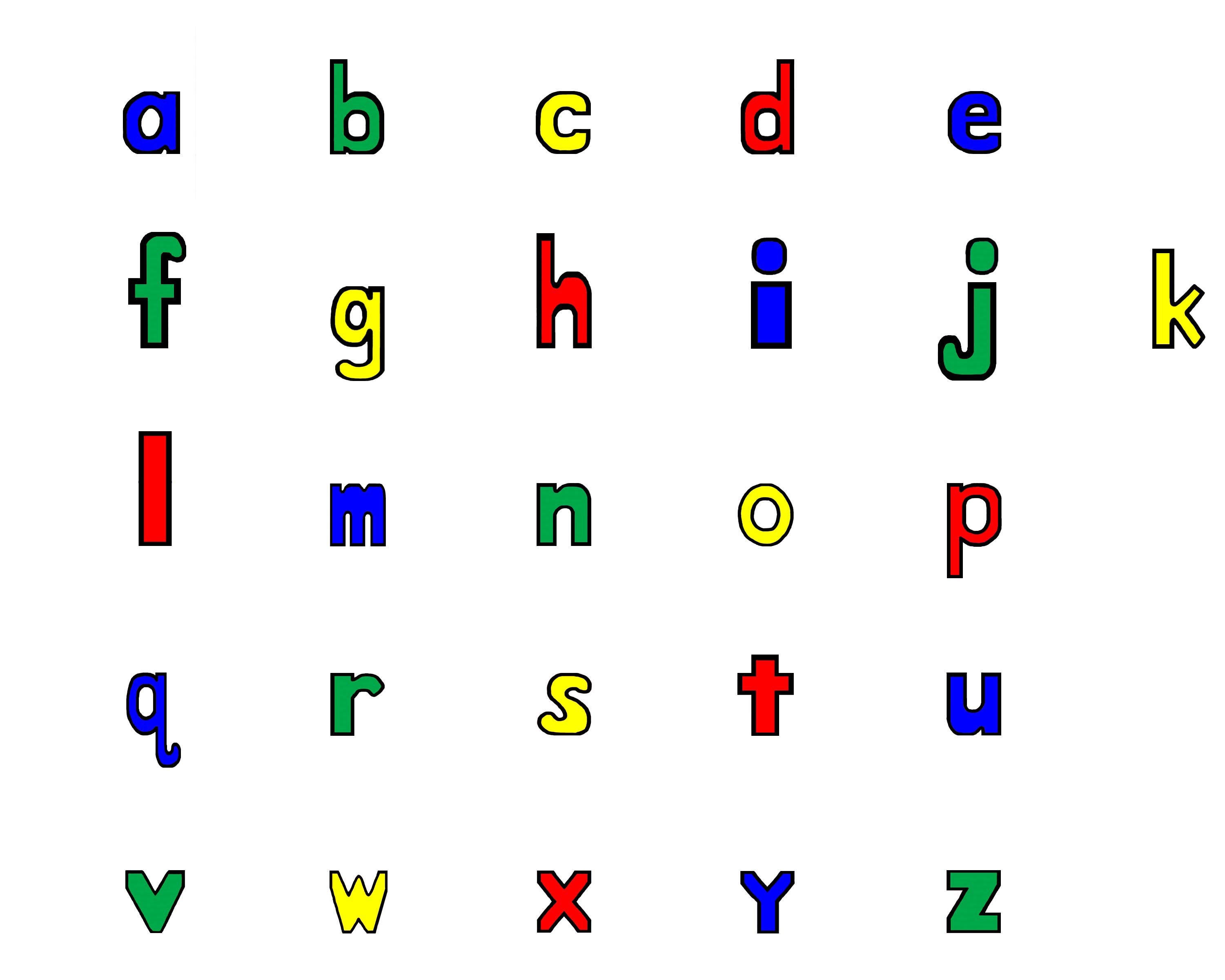 Lowercase Letters Printable