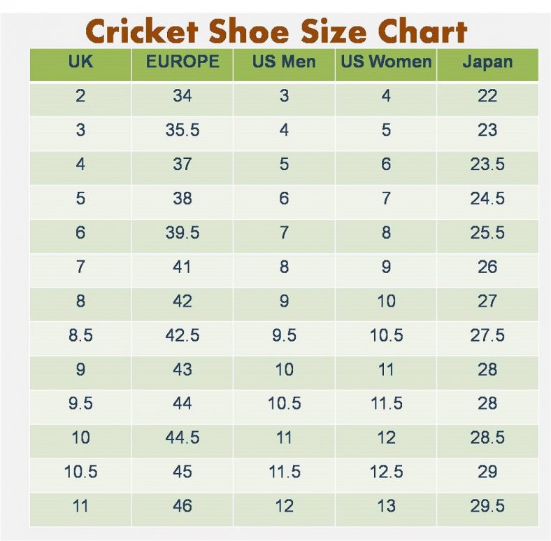 Mens Shoe Size Chart Cricket 788x773 