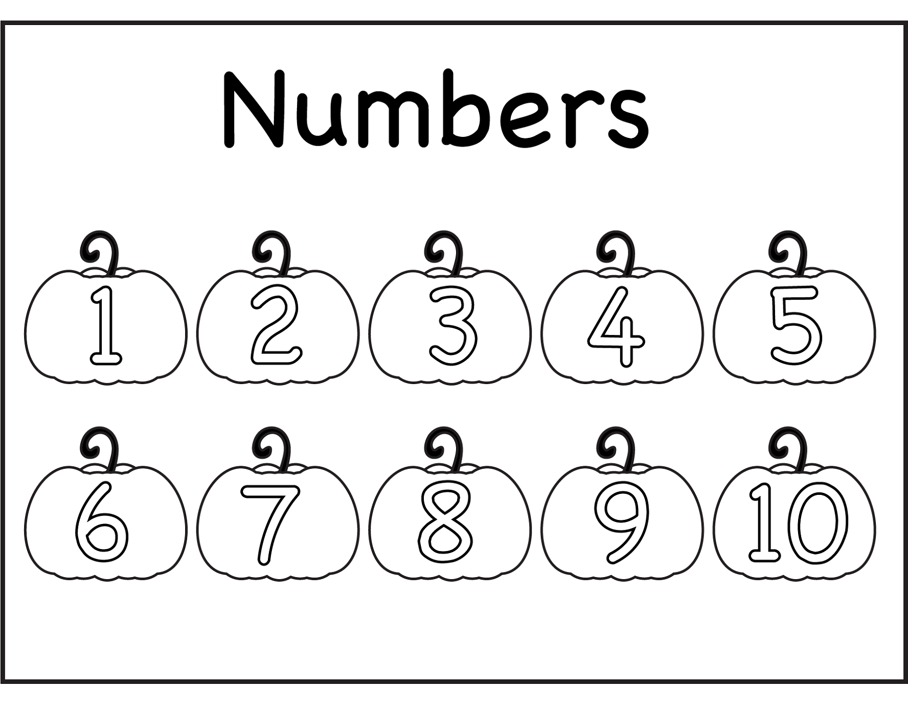 Раскраска цифры. Numbers Worksheets для детей. Цифры на английском для детей раскраска. Www.Worksheetfun.com. 1.10 1