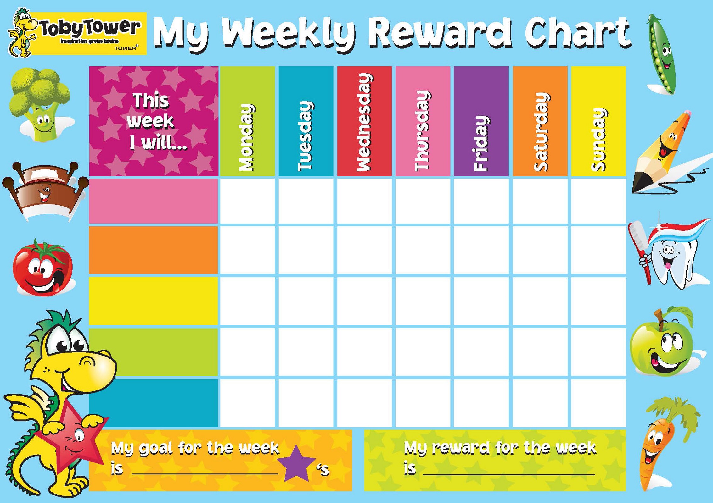 Weekly Reward Chart Free Printable
