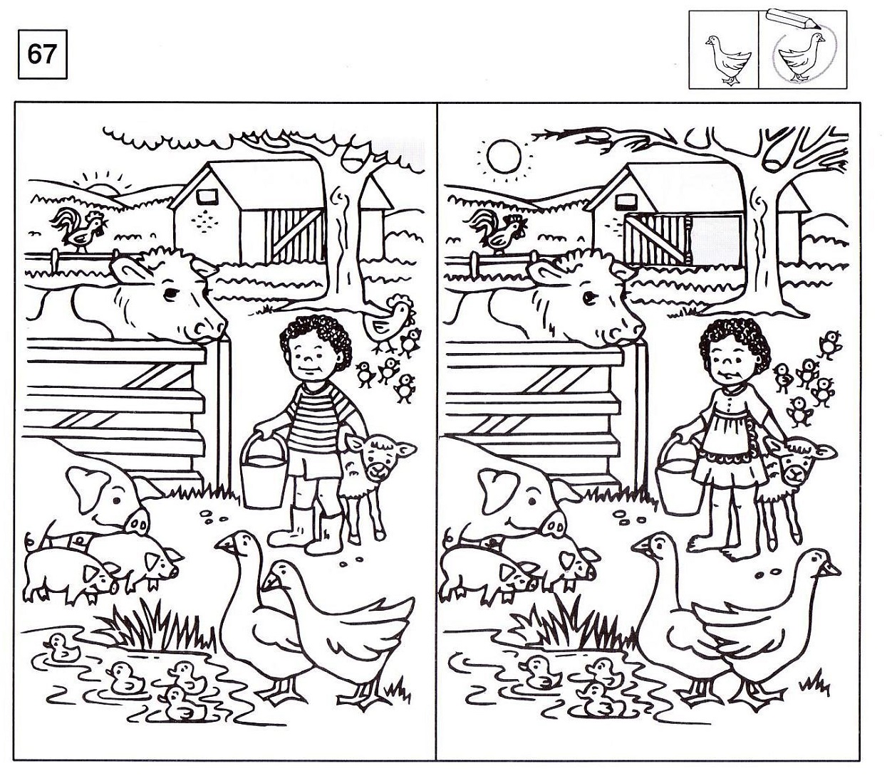 Spot the Difference Worksheets | Activity Shelter