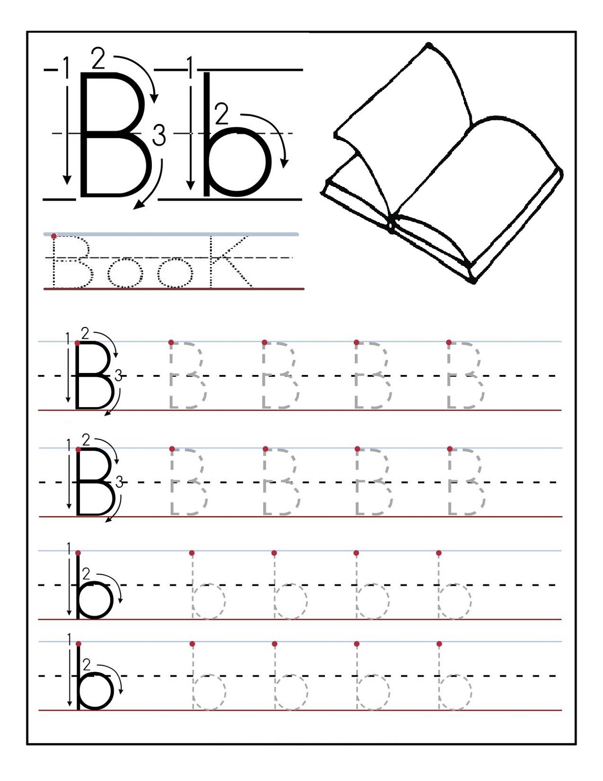 Trace Letters Worksheet