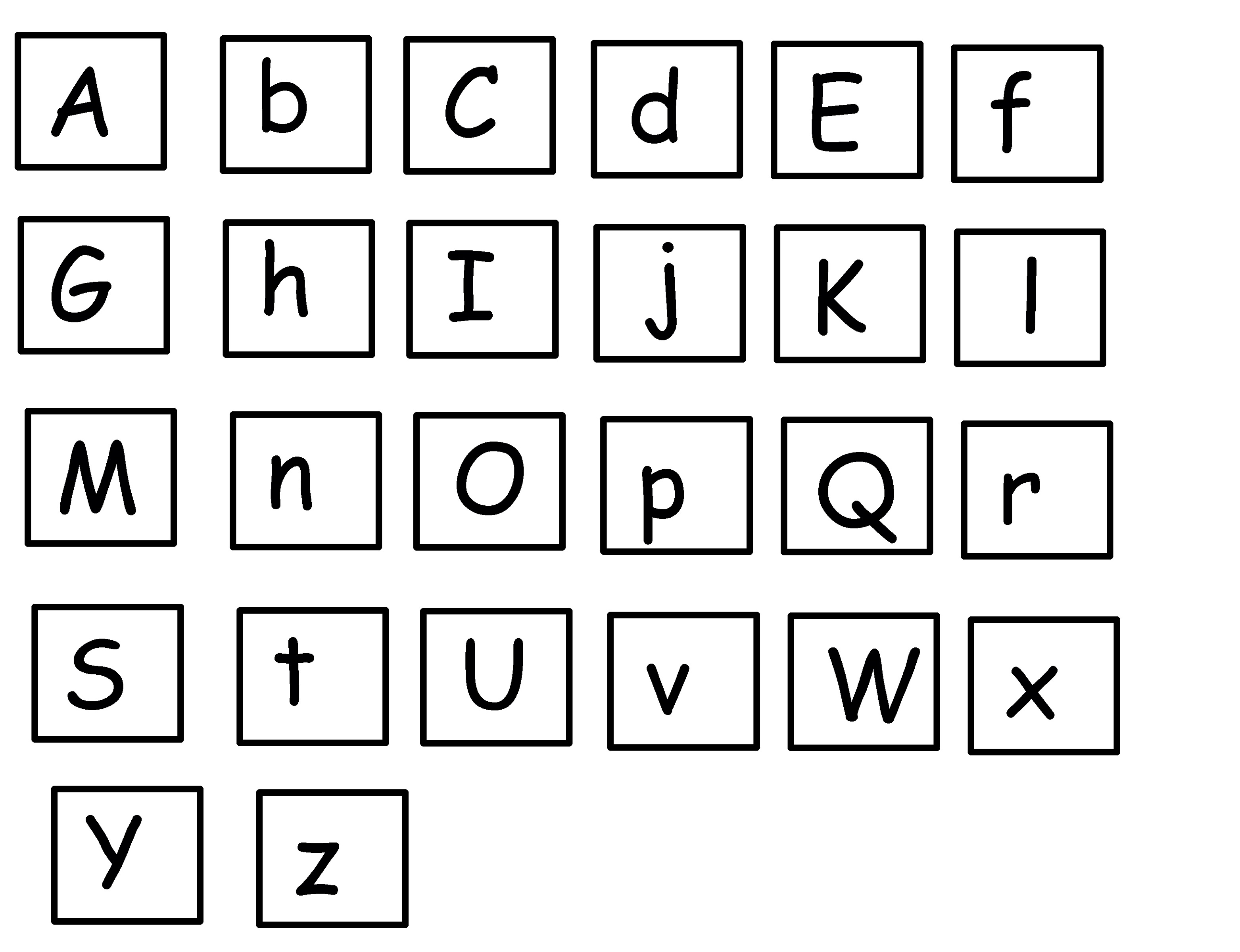 Cut Out Free Printable Alphabet Letters Upper And Lower Case