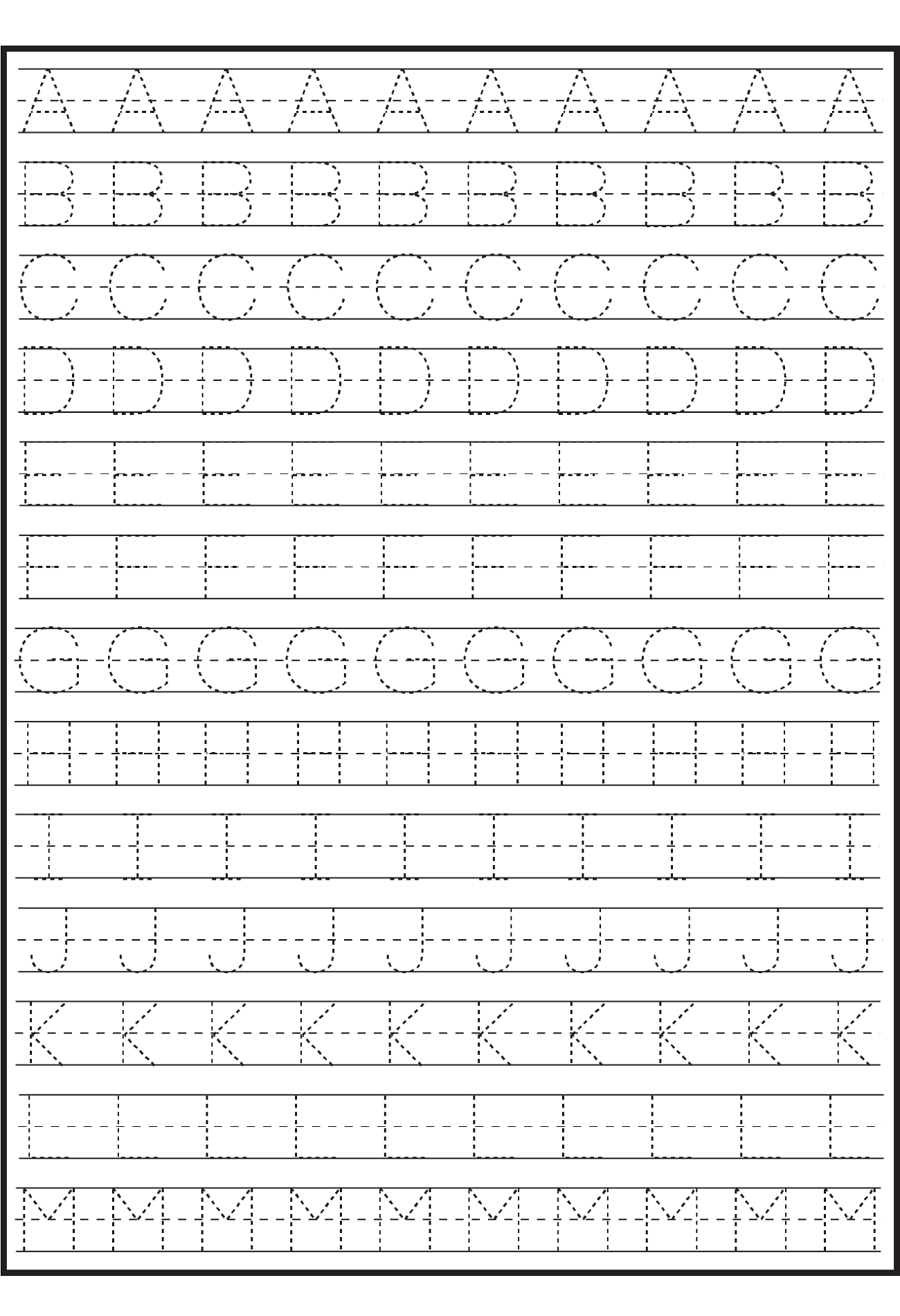 Abc Practice Sheet Printable