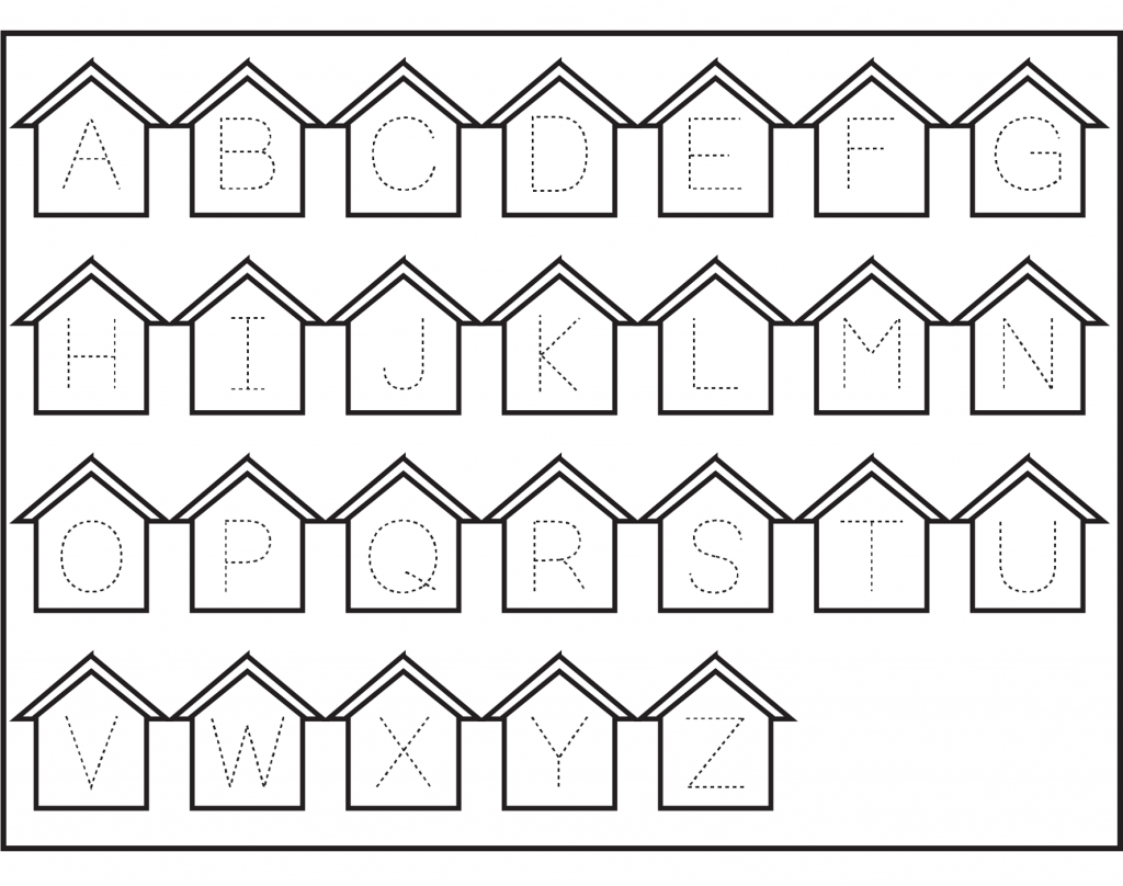 Printable Abc Traceable Worksheets Activity Shelter