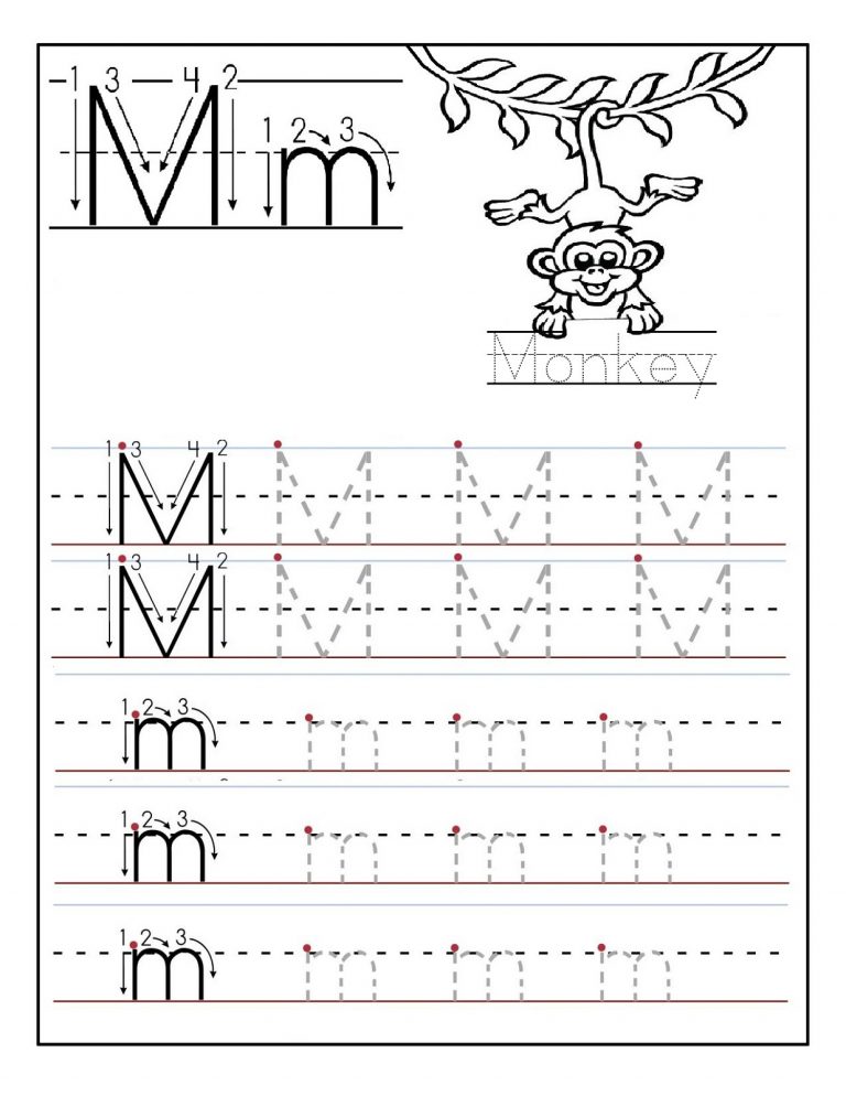 letter m worksheets free printable pdf