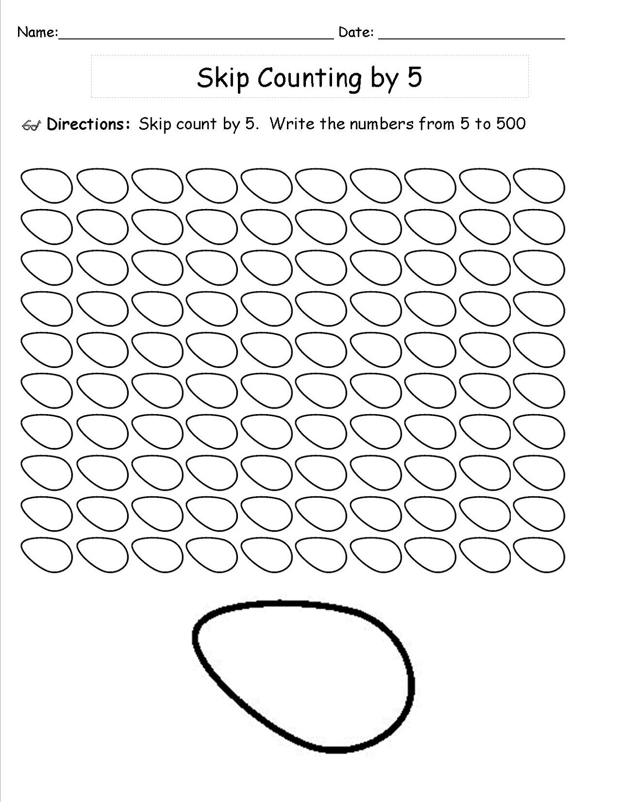 Printable Skip Count By 5 Worksheets Activity Shelter