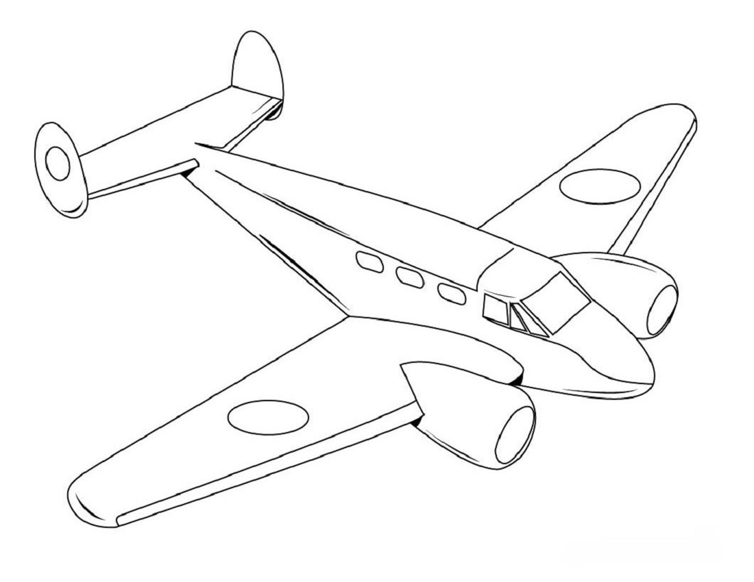 airplane coloring pages by number