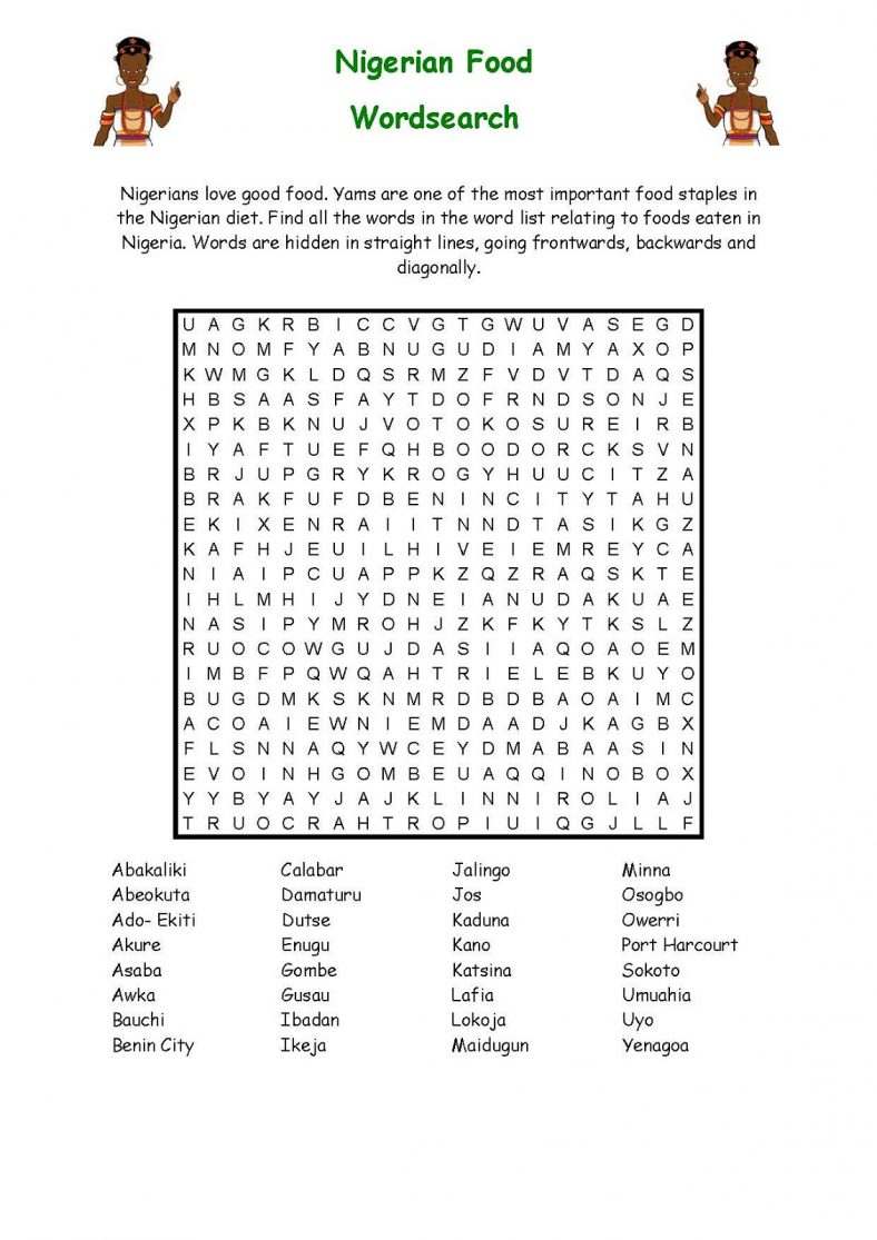 word search 4 a of v